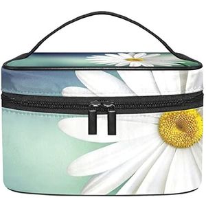 Daisy mooie make-up organizer tas, reismake-up tas organizer case draagbare cosmetische tas voor vrouwen en meisjes toiletartikelen, Meerkleurig, 22.5x15x13.8cm/8.9x5.9x5.4in