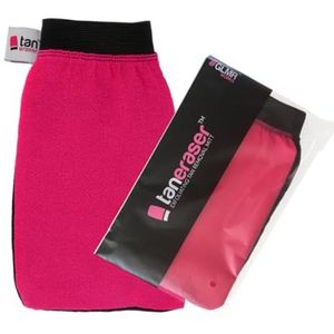 Tan Eraser Exfoliating Fake Tan Remover Mitt/Glove - Roze & Zwart | Verwijdert gemakkelijk spray of zelfbruinende producten