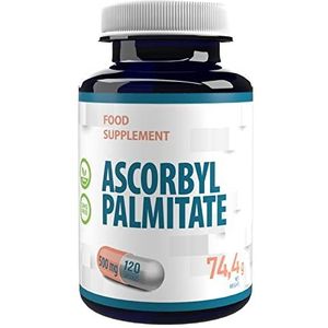Ascorbyl Palmitaat 500mg 120 Vegan Capsules, Hoge Sterkte, Geen Vulstoffen of Bulkers, Geen GMO