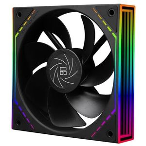 Thermalright TL-M12R CPU-ventilator 12 cm behuizingsventilator ARGB, 4-polige PWM-aansluiting stille computerventilator met S-FDB-lag, omgekeerde ventilator
