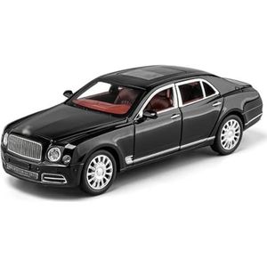 Mini Legering Klassieke Auto 1:22 Legering Luxy Automodel Diecast Speelgoedvoertuigen Metalen Auto Voertuigen Model Simulatie Geluid Cadeau (Color : Black)