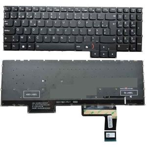 US FR AZERTY Backlit Toetsenbord voor Lenovo voor Legion voor Slim 5 16APH8 82Y9 16IRH8 82YA Laptop, Frans Belgisch RGB NSK-6AB1BC SN3117B01(Belgian Light)