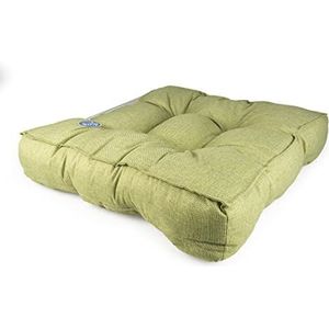 duvoplus, Vierkant kussen Quadri, 86 x 86 x 18 cm, groen, voor bed / mand / sofa / tipi, groen