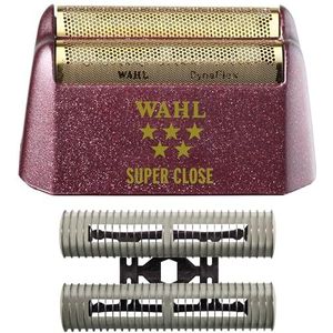 Wahl Professionele 5-sterren-serie scheerapparaat Shaper Vervanging Super Close Goudfolie en Cutter Bar Assembly, Hypo-allergeen, Super Close Scheren, voor Professionele Kappers en Stylisten - Model