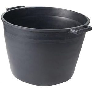 Ronde container van zwart polypropyleen, 40 l, 450 x 350 x 355 cm