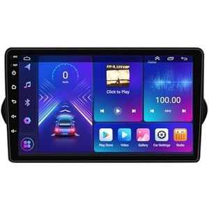 Android 14.0 2 Din Autoradio 9"" Touchscreen Auto Stereo voor Fiat Tipo Egea 2015-2018-[Ingebouwd CarPlay/Android auto/DSP/GPS]-Support MIC/Stuurbediening/Bluetooth 5.0(P4 4G+WIFI 8Core 4G+64G)