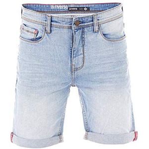 riverso heren Bermuda Jeans Shorts RIVUdo korte broek Denim Short 99% katoen grijs lichtblauw blauw w30 - w42