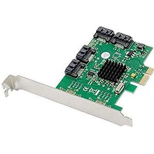 H&D Hyaline&Dora MEO PCI-E naar 4 Poorten SATA3.0 Uitbreidingskaart PCIe SATA3.0 6G Uitbreidingskaart 88SE9215 chipset