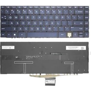 Amerikaans laptoptoetsenbord voor HP Spectre x360 14-EA -ea0047nr -ae023dx met achtergrondverlichting(Blue)