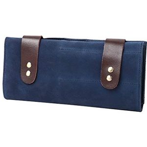 Kapperstas, gereedschapstas, haarschaarholster voor kappers, kappersschaars, kappersschaar, kappersgereedschap, houder, tas (donkerblauw, 24 x 12 cm)