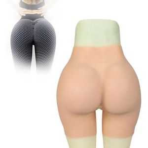 Adima Ultra Realistische Siliconen Heupvergroter Open Kruis Slip Nep Billen Shaper voor Crossdressing Transgender,Brown(0.8cm)