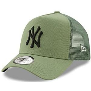 New Era New York Yankees League Essential Jade A-Frame Adjustable Trucker Cap - One-Size