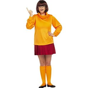 Funidelia | Velma kostuum - Scooby Doo OFFICIËLE voor vrouwen ▶ Scooby Doo, Tekenfilms - Kostuum voor Volwassenen, Accessoire verkleedkleding en rekwisieten voor Halloween, carnaval & feesten - Maat S - Oranje