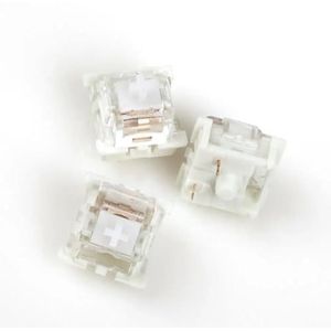 SXFSFEF SMD RGB 3-pins MX-schakelaar Bruin Blauw Rood Stil Wit Grijs OTM Voor GK61 GK64 MX Mechanisch toetsenbord Vervanging Halo Ture (Maat: 200 stuks, Kleur: Stil Wit)