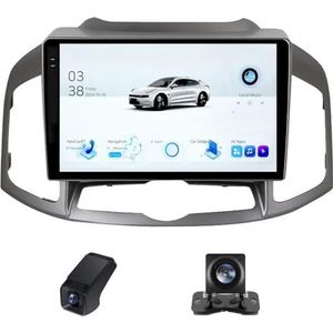 Draadloze Carplay Android 14 Autoradio 2Din 9 inch autoradio geldt voor Chevrolet Captiva 1 2011-2016 met Android Auto GPS-navigatie 9 inch met Bluetooth/Achteruitrijcamera(C20Plus)