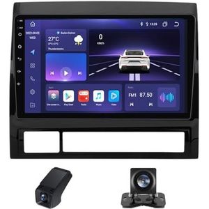 Autoradio 2 Din met Carplay Android Auto Wireless,geldt voor Toyota Tacoma 2 N200 Hilux 2005-2015 9inch touchscreen Bluetooth Stereo Auto FM-radio/AM/RDS/Wifi achteruitrijcamera(NF-7)
