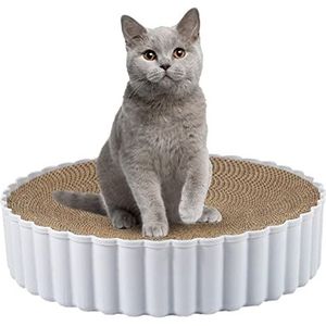 Krabmat voor katten | Kartonnen Scratcher Pad voor Kitten | Kattenkrabmat voor thuisentertainment, recycle huishoudelijke krabkom Dierbenodigdheden Yuab