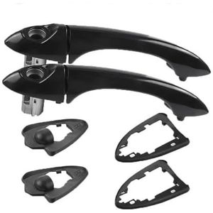 Buitendeurhendel Onderdelen Accessoires Voor X5 E53 2005 2000~2006 Auto Links Rechts Voor Exterieur Buitendeurhendel Aan-uit Zwart(2pc right hand drive)