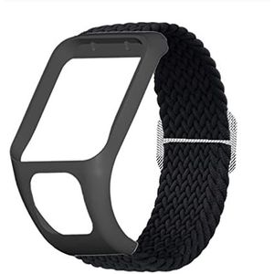 TopTen Nylon horlogeband, vervangende accessoires, polsband compatibel met TomTom Runner 2/3-serie, Spark 3, Golfer 2, Adventurer-bandje, nylon