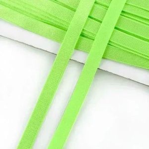 10 mm elastische ondergoedband voor het naaien van badpakriemen, rubberen lint, schouderband, bh-notitieboek, stretchtape, doe-het-zelfaccessoires, fluorescerend groen, 10 mm,