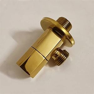 Goud Hoek Valve Koperen Driehoek Algemene Badkamer Water Stop Toilet 1Pcs