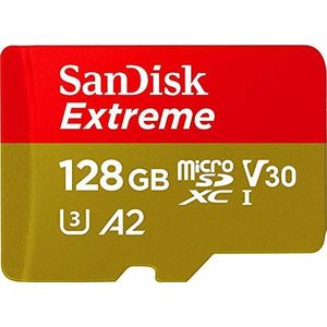 SanDisk Extreme 128GB microSD Card for Mobile Gaming, with A2 App Performance, supports AAA/3D/VR game graphics and 4K UHD Video, 160MB/s Read, 90MB/s Write, Class 10, UHS-I, U3, V30