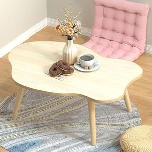 Eindtafel in de vorm van een wolk, moderne minimalistische kleine eindtafel, Accent houten bijzettafel, voor woonkamer slaapkamer kleine ruimte kinderkamer, gemakkelijk te monteren (Color : B, Size