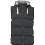 Blend - BHJens - Gewatteerd Vest - Grijs - Met Capuchon en Opstaande Kraag
