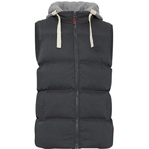 Blend - BHJens - Gewatteerd Vest - Grijs - Met Capuchon en Opstaande Kraag