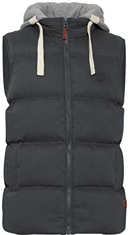 Blend - BHJens - Gewatteerd Vest - Grijs - Met Capuchon en Opstaande Kraag