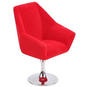 Mini-meubelstoel, stoel voor gestoffeerde meubels, mini-poppenstoel, poppenhuis accessoires, prachtig handwerk voor poppenhuis, miniatuur 1:12
