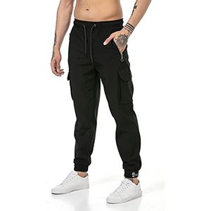 Redbridge Joggingbroek voor heren, jogger, sweatpants, vrijetijdsbroek, cargo, zwart, XL