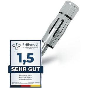 BlackNugget® Antenneadapter autoradio DIN - ISO - antennestekker stekker - antenne-adapter universele radio-adapter auto antenne - 1 stuk