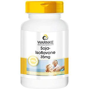 Soja-isoflavonecapsules 35mg - zonder genetische manipulatie - met vitamine E - 250 capsules - bulkverpakking | Warnke Vitalstoffe - Duitse apothekerskwalitei