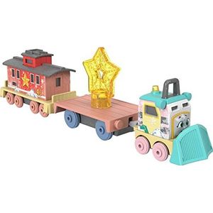 Thomas & Friends Gegoten speelgoedtrein, Shivery Sandy the Rail Speeder & Brake Car Bruno levering voor kleuters vanaf 3 jaar