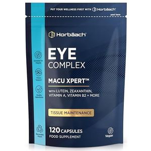 Oog Complex Supplement | 120 Veganistisch Capsules | Oogvitaminen | with Lutein, Vitamine A, Vitamine B2 | Horbaach
