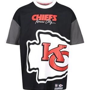 Recovered Shirt 'NFL Chiefs Kansas City Cut and Sew Oversized'  zwart