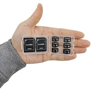 Lerdisk Groothandelsprijs 6-Pack Micro SD-kaart 8 GB U1 Klasse 10 UHS-I MicroSDHC met SD-adapter geproduceerd door SD-groep, geautoriseerde licentie... (8 GB)