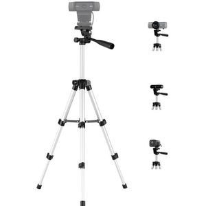 Webcam C920 Statief, Webcam statiefhouder voor Logitech Webcam Brio, C925e, C922x, C922, C930e, C930, C920s, C615-65cm Hoogte Zilver