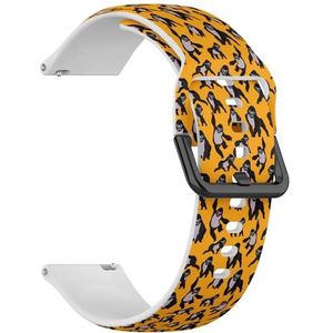 RYANUKA Compatibel met Amazfit GTR 2e / GTR 2 / GTR 3 Pro/GTR 3 / GTR 4 (Gorillas On Orange) 22 mm zachte siliconen sportband armband armband, Siliconen, Geen edelsteen