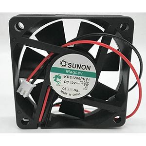 6015 6CM fan KDE1206PHV1 DC12V 1.6W 2-wire ultra-quiet cooling fan