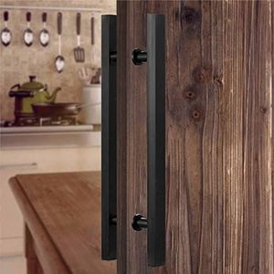 Deurklinken, Deurgreep van roestvrij staal, dubbelzijdig, veelkleurig, meerdere maten, verpakking van 2(Black,150cm/59in - 110cm)