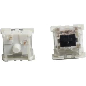 JJCFGRDM SMD RGB 3-pins MX-schakelaar Bruin Blauw Rood Stil Wit Grijs OTM Voor GK61 GK64 MX Mechanisch toetsenbord Vervanging Halo Ture (Maat: 75 stuks, Kleur: Zwart)