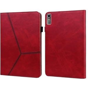 Case Geschikt for Lenovo Xiaoxin Pad Pro 12.7inch 2023 P12 12.7inch PU Leather Business Folio TPU Terug tablet Cover (Color : Red, Size : For Xiaoxin Pad Pro 12.7)