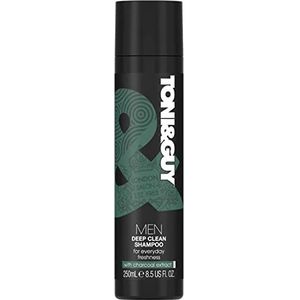 Toni & Guy Mannen Deep Clean Clarifying Shampoo, reinigt diep de hoofdhuid om productopbouw te verwijderen, 250ml