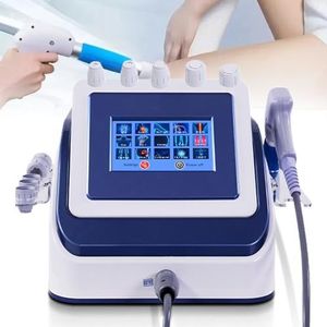 Shockwave-Therapiemachine, Ed Extracorporeale Shockwave-Machine Spier-Diepe Weefselmassager Met 5 Massagekoppen, Voor Verlichting Van Gewrichtspijn En Spierpijn, Maximale Sterkte 8 Bar,Blue