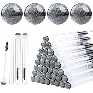 (50, sky black) - Dming 50 stks Wimperborstel Wimper Wand Make-up tool Wimper Extension benodigdheden Reinigingsborstel Diamant Mascara sky zwart