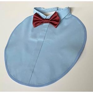 ABC-MEDI® TRACHEO※I of LARYNGEK BEHANDELING MET FILTREM MEDI® vliegenhemd (hemelsblauw met vlieg in bordeauxrood)