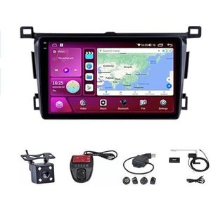 Android Double Din Car Stereo 9 Inch Touchscreen Autoradio Autotoebehoren Multimedia Stuurwielbediening met Navigatie Plug And Play Voor Toyota RAV4 2013-2018 (Size : M100S WIFI 1G+16G)