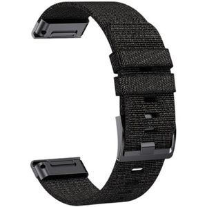 22 26 MM Quick Fit Nylon Horlogeband Strap fit voor Garmin Fenix 7/7Pro/7X/6X/6 Pro/5X/5 Plus6/Epix/Instinct vervangbare armband, 26mm, Nylon, agaat